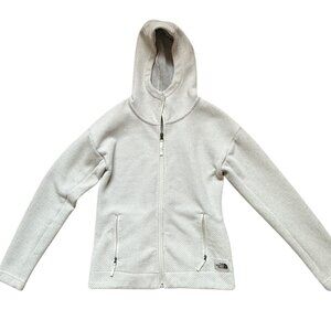 The North Face Womens Fleece Hoodie XS Sibley White Heather So Comfy & Warm $129